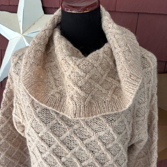 Vtg Y2K 90s A Line Anne Klein Knit Turtleneck Mohair Wool Blend Sweater Size M - Picture 4 of 7